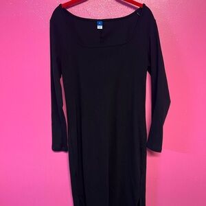 Old Navy Classic Black Long Sleeve Dress